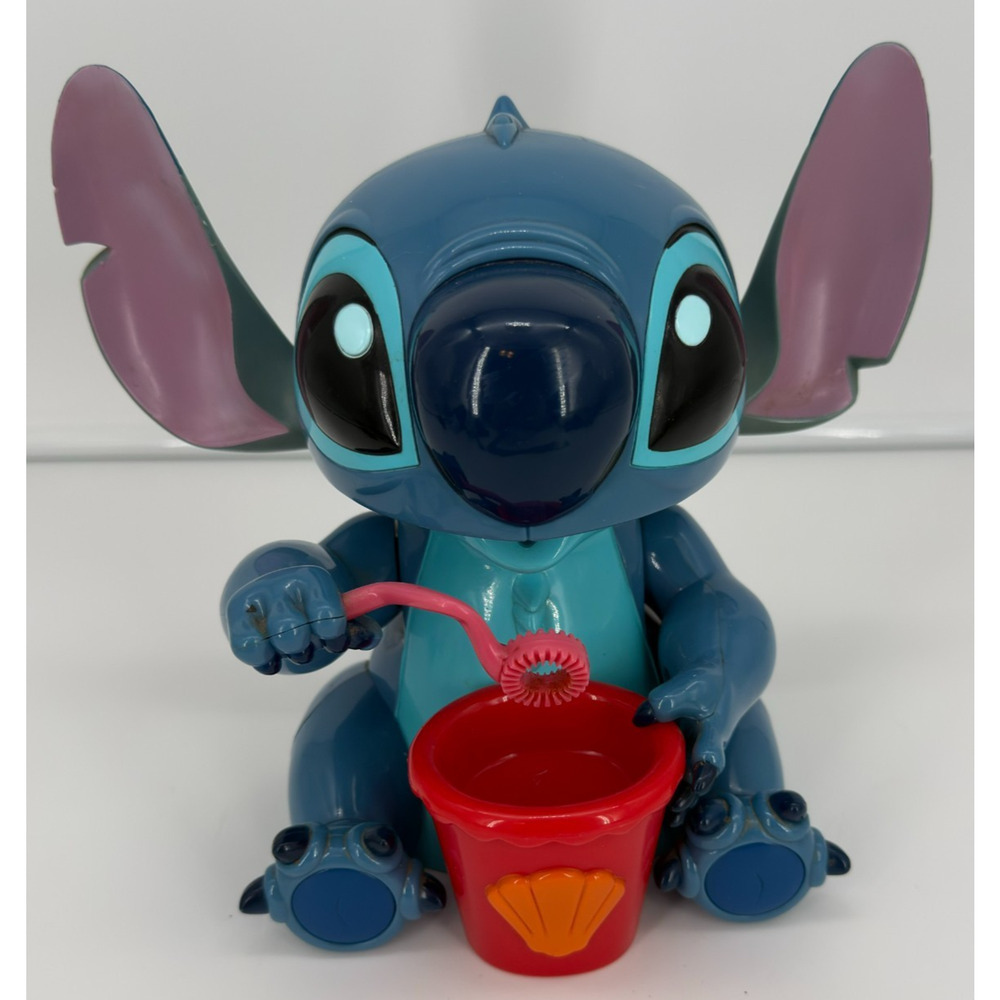 2005 Disney Store Stitch Bubble Blowing Friend Toy, Arm Moves, Tested & Working